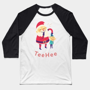 TeeHee Santa and Elf Baseball T-Shirt